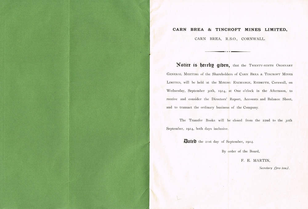 Cornish Mining Documents.8 Cornish Mining Documents